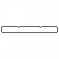 Keruing hardhout plank 1,5x14x305 cm kunstmatig gedroogd, geschaafd, 1 zijde 2 V-groeven, 4 ronde hoeken