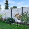 Berton©-motief-vulplaat wit/grijs H20xD3,5xL184 cm rotsmotief