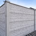 Berton©-motief-vulplaat wit/grijs H20xD3,5xL184 cm rotsmotief