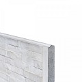 Berton©-motiefplaat wit/grijs H36xD3,5xL184 cm leisteenmotief