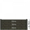 Berton©-paal Hunze wit/grijs, diamantkop 10x10x145 cm hoekmodel