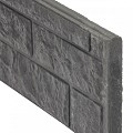 Berton©-motiefplaat antraciet H36xD3,5xL180 cm rotsmotief