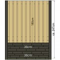 Berton©-sleufpaal Reest antraciet 11,5x11,5x316 cm hoekmodel