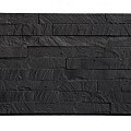 Berton©-motiefplaat smal antraciet gecoat H26xD3,5xL184 cm leisteenmotief