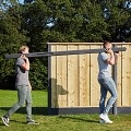 Berton©-paal Amstel LG, antraciet gecoat, diamantkop 10x10x280 cm tussenmodel