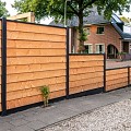 Berton©-paal IJssel antraciet gecoat, diamantkop 10x10x220 cm tussenmodel