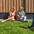 Berton©-paal Geul antraciet gecoat, diamantkop 10x10x280 cm eindmodel