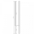 Berton©-E-sleufpaal Vecht antraciet gecoat 10x10x270 cm tussenmodel