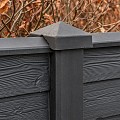 Berton© afdekkap antraciet gecoat, diamantkop 180 cm