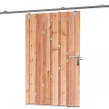 Tuindeur schuifsysteem Red Class Wood H195x130 cm