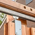 Tuindeur schuifsysteem Red Class Wood H195x130 cm