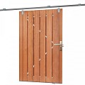 Tuindeur schuifsysteem hardhout H195x130 cm