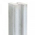 Berton©-E-sleufpaal Vecht wit/grijs 10x10x180 cm eindmodel