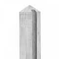 Berton©-sleufpaal Dinkel wit/grijs 11,5x11,5x278 cm hoekmodel