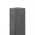 Berton©-paal IJssel antraciet, vlakke kop 10x10x280 cm tussenmodel met velling