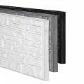 Berton©-motiefplaat antraciet gecoat H36xD3,5xL184 cm Rustico