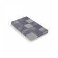 Kassei in-Line getrommeld 15x15x6 Grijs-Zwart