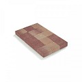Kassei in-Line getrommeld 15x15x6 Rose-Rood
