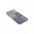 Kassei in-Line getrommeld 20x30x6 Grijs-Zwart
