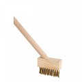 Onkruidborstel - Goldline - Stalen haren - Houten steel - 140 cm