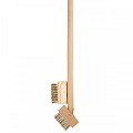 Onkruidborstel - Inclusief reserveborstel - Stalen haren - Houten steel - 140 cm
