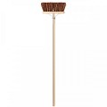 Bezem - Natuurvezel - 30 cm - Houten steel - 140 cm