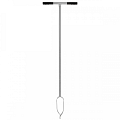 Grondboor - Verzinkt staal - 10 cm - Rubberen handvatten