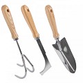 Handschrepel - Verzinkt - Houten handvat