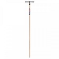 Tuinhark - 10 tanden - Gesmeed - 25 cm - Essenhouten steel - 160 cm