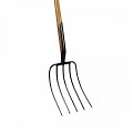 Mestvork - Professioneel - 5 tanden - Essenhouten steel - 85 cm