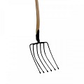 Bietenvork - 6 tanden - Professioneel - Essenhouten steel - 85 cm
