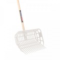 Paardenstalvork - Korfmodel - Essenhouten steel - 140 centimeter