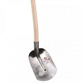 Schepbats - Maat 0 - Blank gepolijst - Essenhouten steel - 100 cm