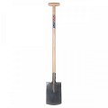 Damesspade - Blank gepolijst - Essenhouten steel - 85 cm