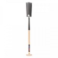Draineerspade - Blank gepolijst - Essenhouten steel - 76 cm