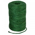 Jute touw groen 90m