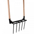 Woelvork - Compostvork - 5 tanden - Houten stelen - 120 cm