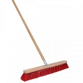 Straatbezem - Nylon - 60 cm - Houten steel - 160 cm