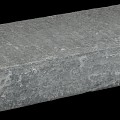 Pacific Black traptrede gevlamd & geborsteld 100x35x15 cm.