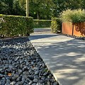 Beach Pebbles deep black 80-100 mm zak 25 kg.