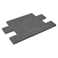 PL Vietnam Black 20x40x5 cm (riven)
