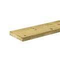 Vuren  plank geschaafd, geïmpregneerd  1,8x7x180