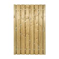 Vuren deur met stalen frame 190x120 cm - universeel