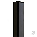Aluminium paal 9x9x272 cm antraciet (incl kap en houten kern)