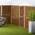 Composiet tuindeur Design Bruin 90x180 cm