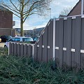 Composiet schutting Design Antraciet - alu 90x180 cm schuin