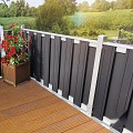 Aluminium paal 7x7x99 cm blank (incl kap en houten kern)