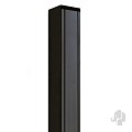 Aluminium paal 7x7x135 cm antraciet (incl kap en houten kern)