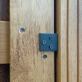 Zwarte bevestigingsbeugels voor tuinschermen (6 stuks incl. schroeven)