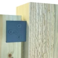 Zwarte bevestigingsbeugels voor tuinschermen (6 stuks incl. schroeven)